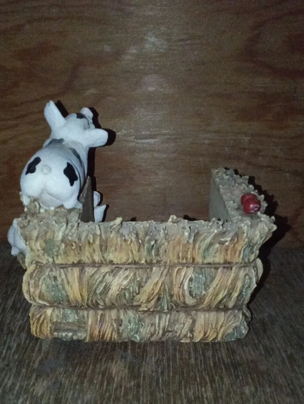 Country Meadows Decorative White Pig Memo Pad Holder - 90's Collectibles 5